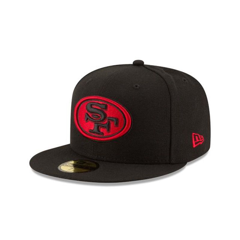 NFL San Francisco 49ers Alt 59Fifty Fitted (KRE4393) - Black New Era Caps